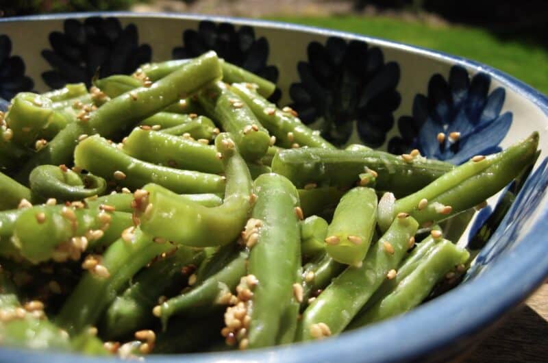 Green Beans with Sesame-Ginger Dressing