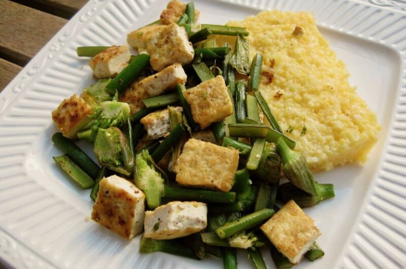 Garlic Spears with Tofu