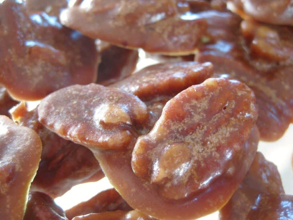 Close up of Beat the Heat Microwave Pralines.