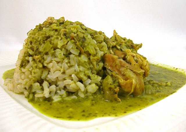 Slow Cooked Green Chicken Masala