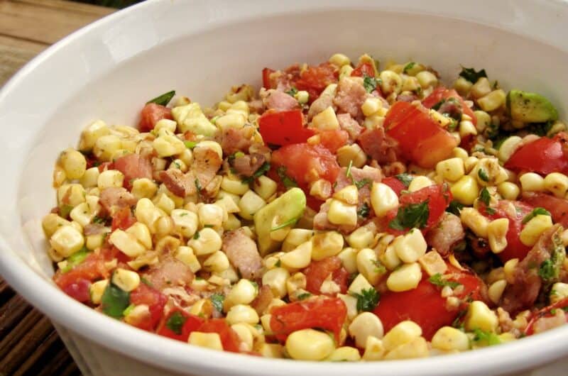 Pan Roasted Corn and Tomato Salad