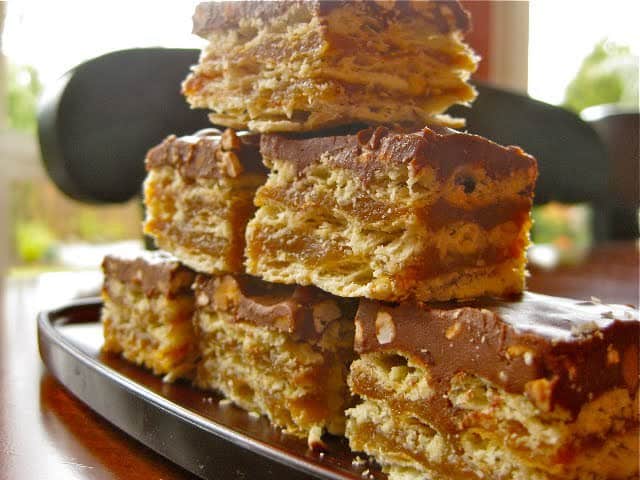 Twickers Bars stacked on a plate