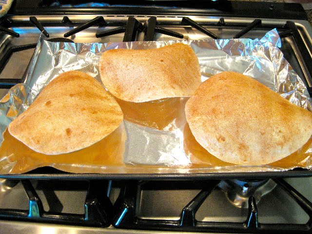 Tortillas sprinkled with cinnamon and sugar draped over custard cups to make Tortilla Cups for serving dessert
