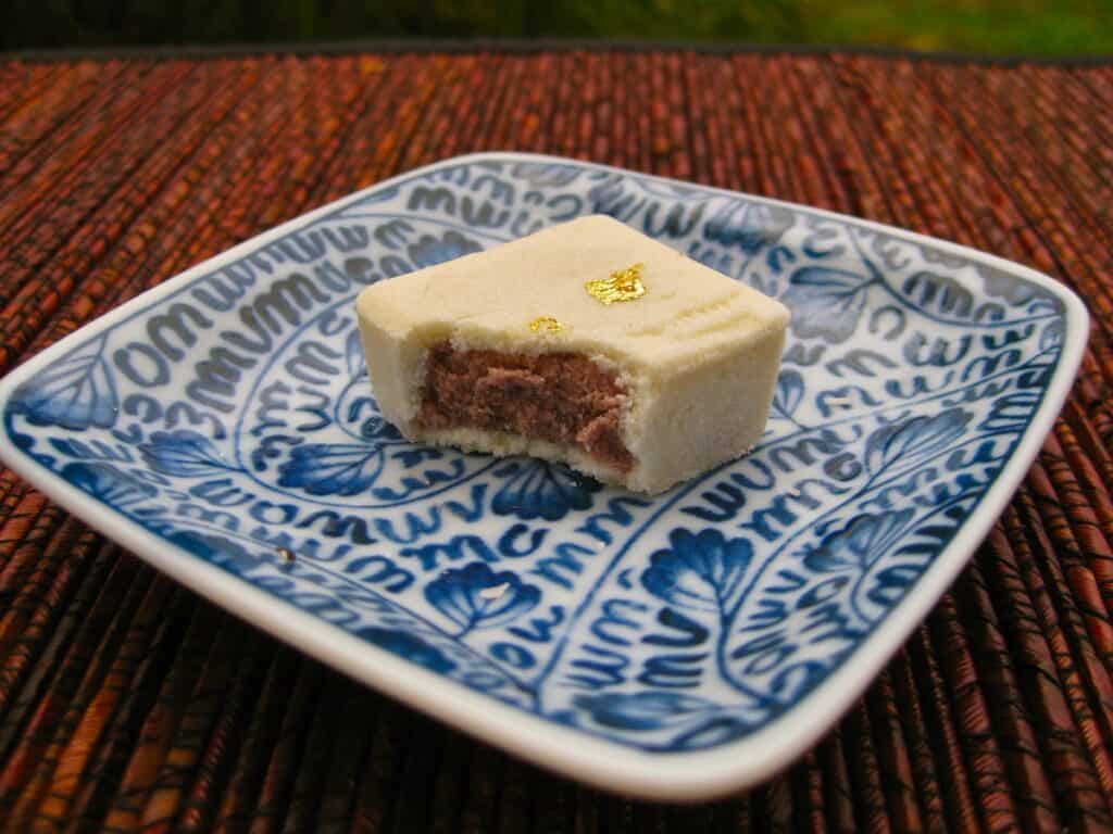 A view of the inside of a tea sweet from the Golden Pavilion.