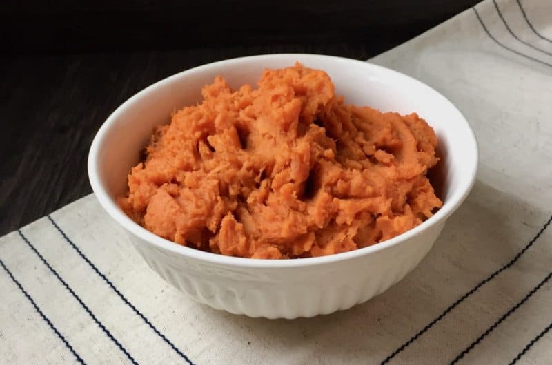 Smashed Sweet Potatoes with Ginger and Honey