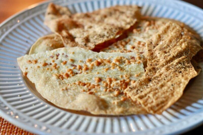 Sourdough Cracker Leaves