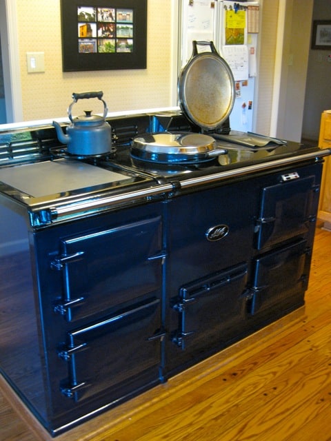 AGA cooker at the heart of the kitchen