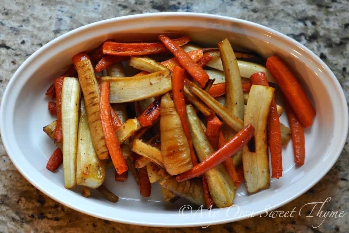 Honey Roasted Parsnips - My Own Sweet Thyme